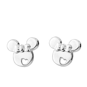 Yiustar Mouse Animal Charms Mickey Bracelets & Bangles Women Jewelries Stainless Steel Cartoon Mouse Christmas Gift bijoux femme