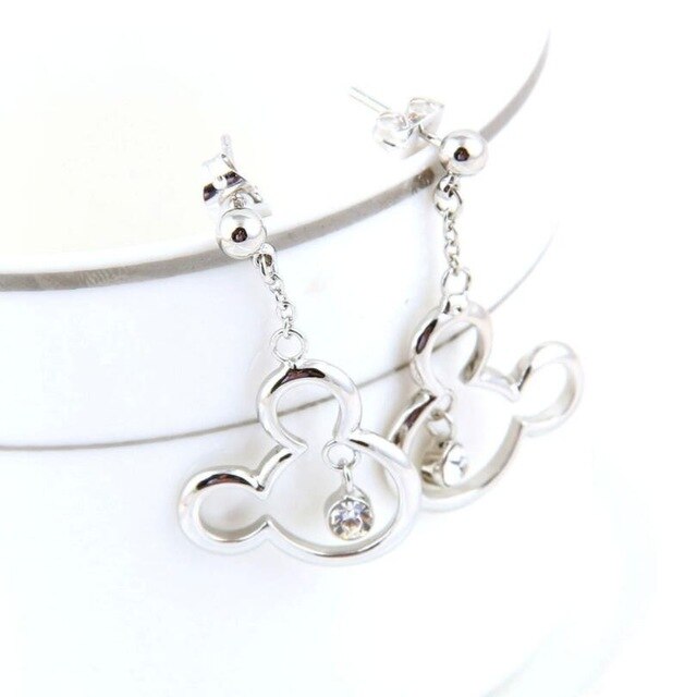 Yiustar Mouse Animal Charms Mickey Bracelets & Bangles Women Jewelries Stainless Steel Cartoon Mouse Christmas Gift bijoux femme