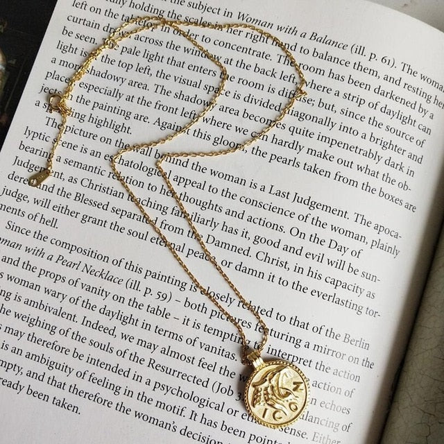 Coin Necklace 925 Silver Choker Kolye Gold Pendant Charm Minimalism Vintage Boho Bijoux Femme Collier Necklace Women Jewelry