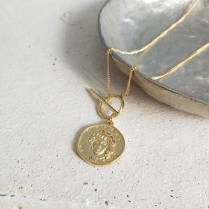 Coin Necklace 925 Silver Choker Kolye Gold Pendant Charm Minimalism Vintage Boho Bijoux Femme Collier Necklace Women Jewelry