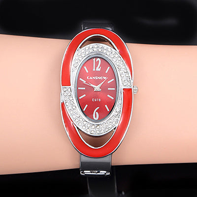 Montre Femme Creative Luxury Women Rhinestone Bracelet Watch Fashion Woman Bangle Watch Ladies Watch Zegarek Damski Female Clock