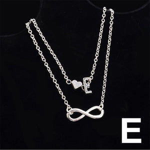 Fashion Multilayer Heart Infinity Letter Bracelets For Women Initial Bracelet Silver Hand Chain Bracelets Femme 2019 Jewelry