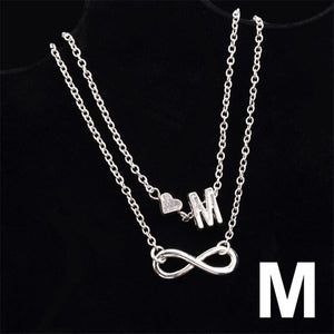 Fashion Multilayer Heart Infinity Letter Bracelets For Women Initial Bracelet Silver Hand Chain Bracelets Femme 2019 Jewelry