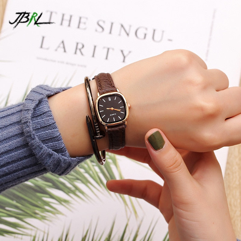 Square Watches Women Wrist Watch Ladies Small Retro Quartz Wristwatches For Woman Clock Female Hours Hodinky Relog Montre Femme