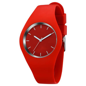 Fashion Band Women Casual quartz watch Men watches Montre Femme Reloj Mujer Silicone Waterproof Clock Sport Wristwatches Relojes