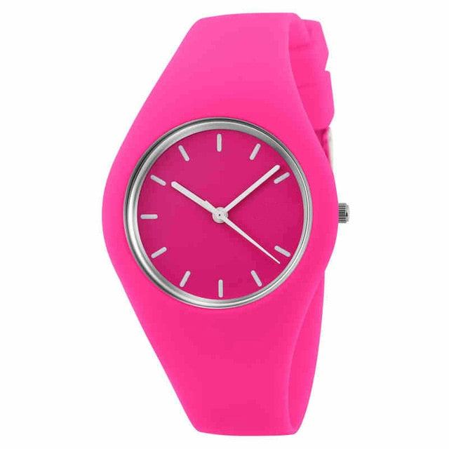 Fashion Band Women Casual quartz watch Men watches Montre Femme Reloj Mujer Silicone Waterproof Clock Sport Wristwatches Relojes